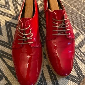 Size 38 Red Italian Leather ‘Attilio Giusti Leombruni’ shoes.